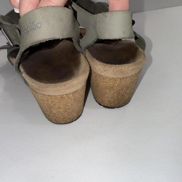 Birkenstock Papillo Gorpcore Wedge Sandal Sandcastle Nubuck Leather 40 - Picture 5 of 15